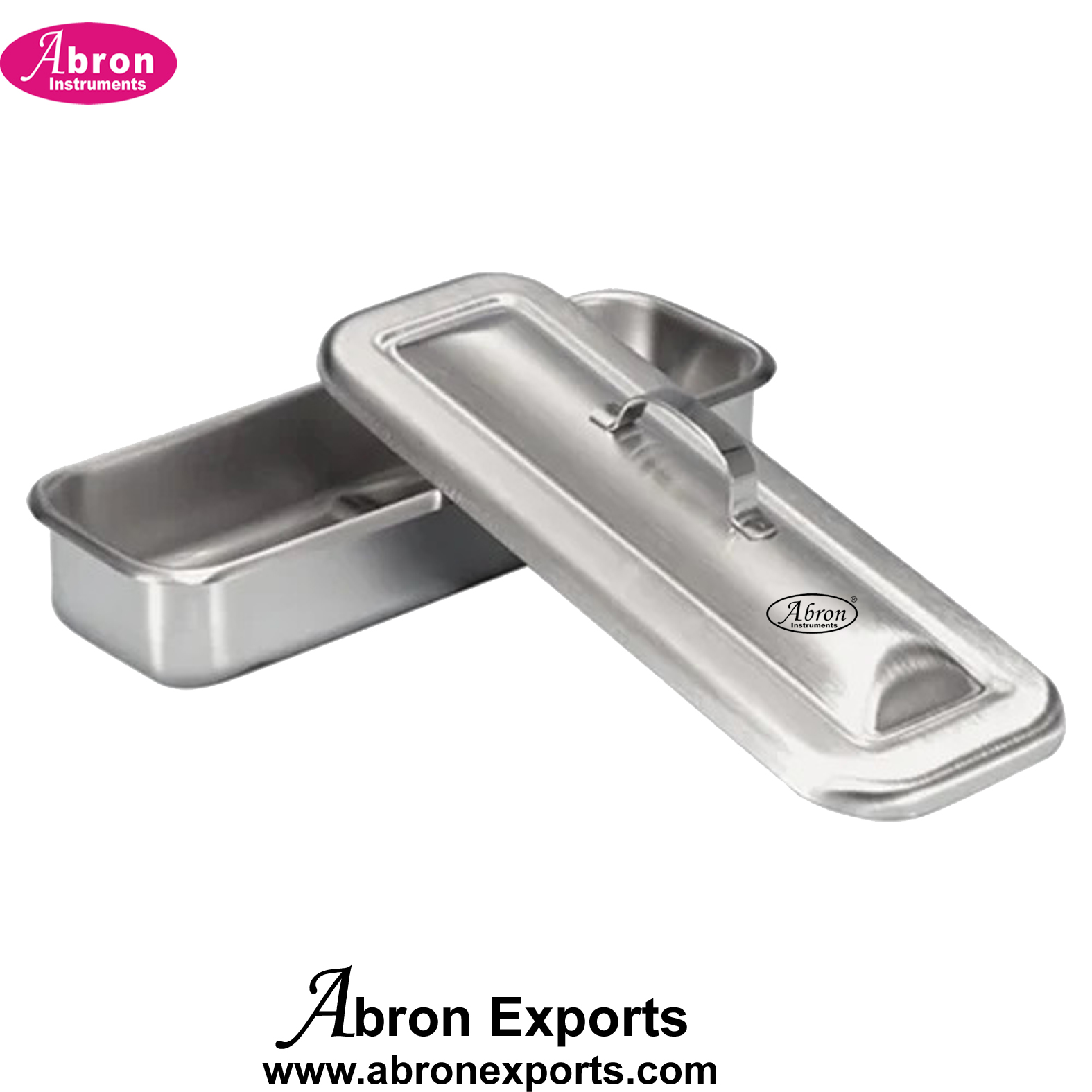Hospital Surgical instruments Catherter Trays deep 16X6 inch with cover SS stainless steel Abron ABM-2308TC166 